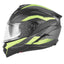 CASCO INTEGRAL REVO N304-S, NEGRO MATE Y AMARILLO