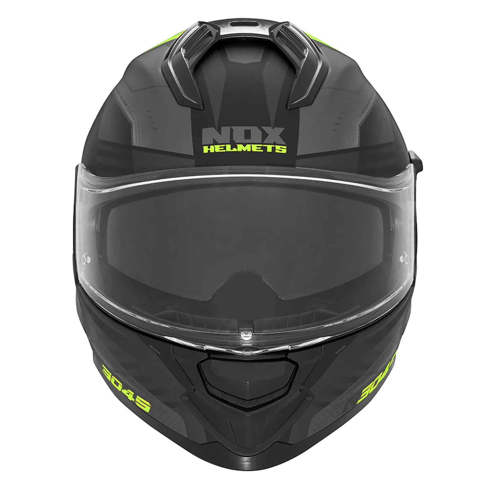 REVO N304-S CASCO INTEGRAL, NEGRO MATE Y AMARILLO