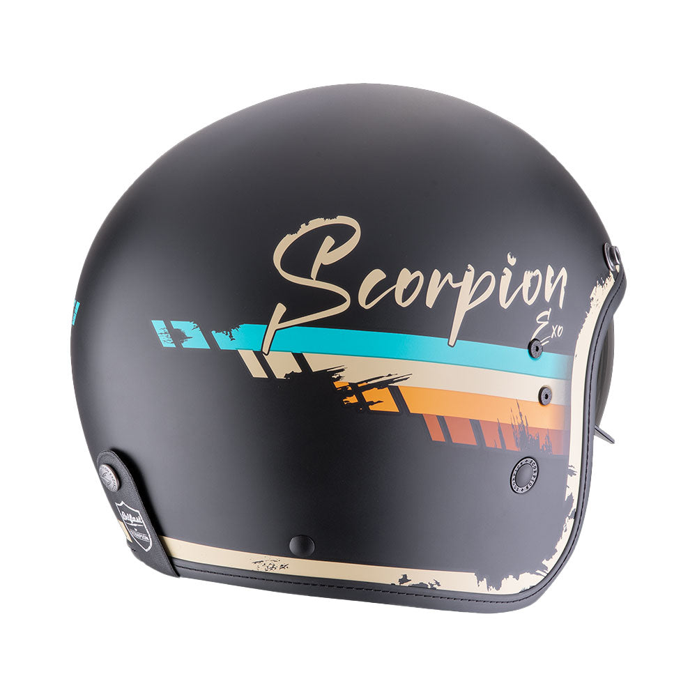 CASCO SCORPION BELFAST EVO ADONIS NEGRO MATE - BEIGE