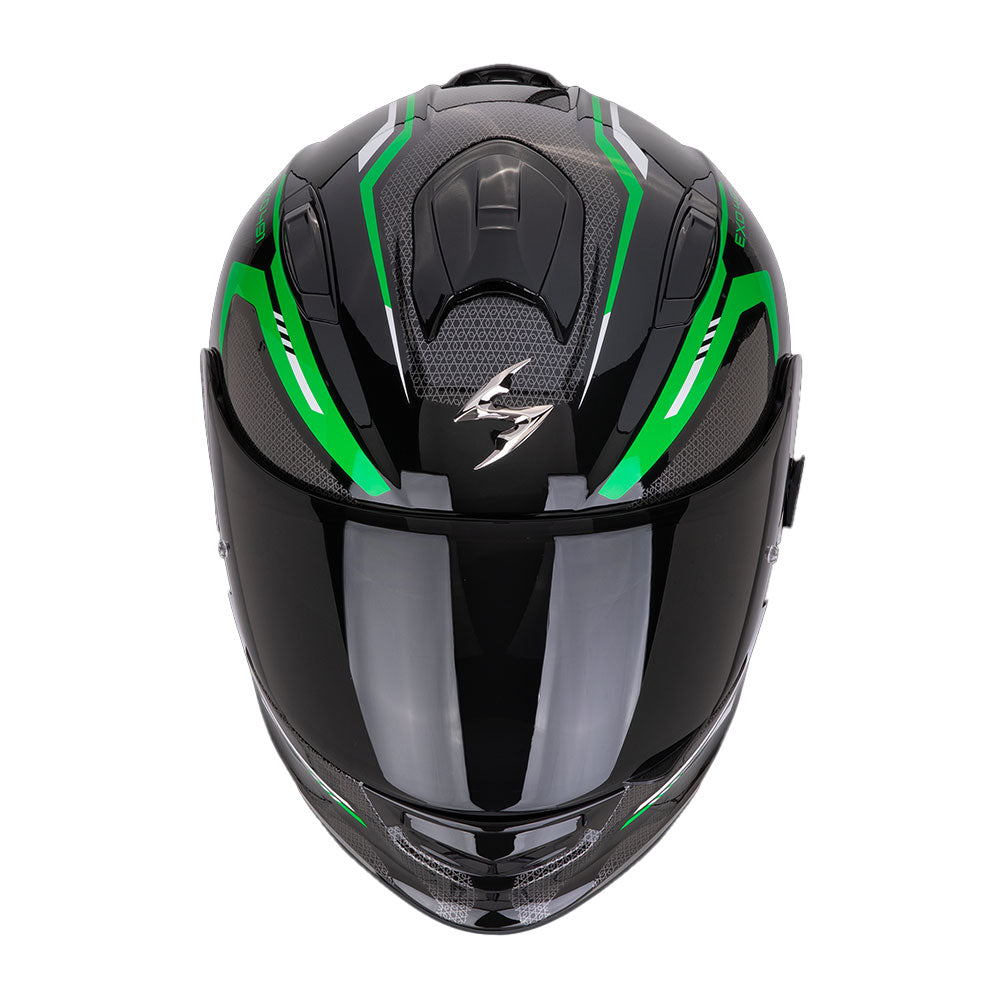 CASCO SCORPION EXO-491 KRIPTA NEGRO / VERDE