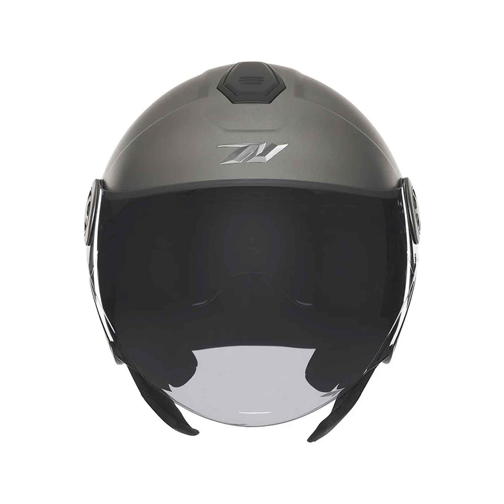 Casco jet NOX N182 titanio mate