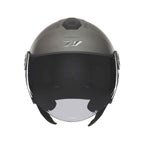 Casco jet NOX N182 titanio mate