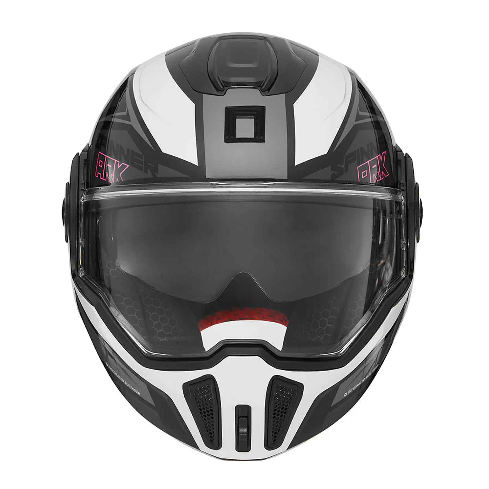 NOX Casco Abatible Premium Spinner ARK Blanco / Rojo / Negro Imagen secundaria del producto