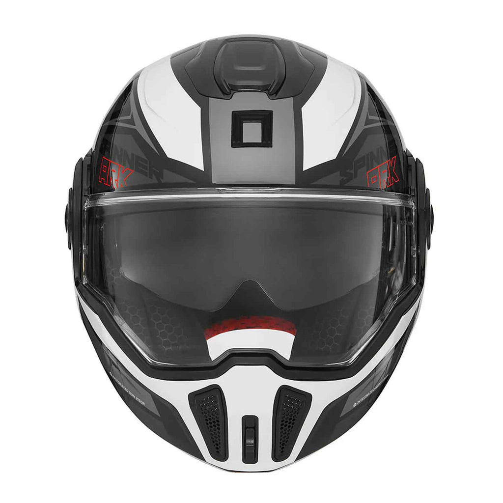 NOX Casco Abatible Premium Spinner ARK Blanco / Rosa / Negro