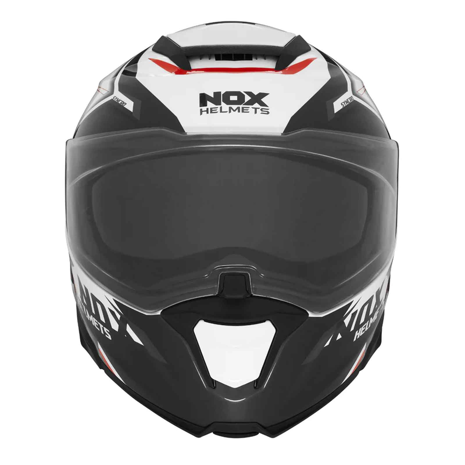 Casco Modular NOX N967 Conquer  Blaco / Negro
