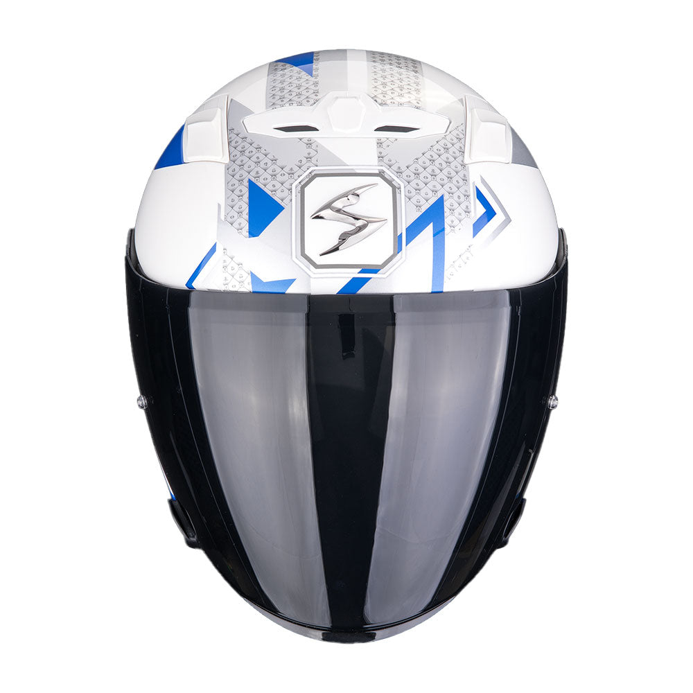 CASCO SCORPION EXO-230 LOOP BLANCO-AZUL Imagen secundaria del producto