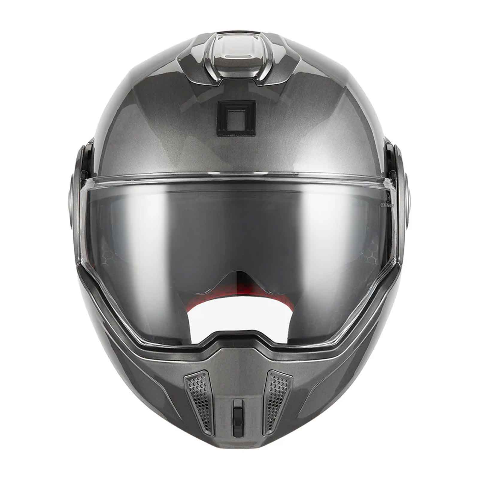 Casco Abatible NOX Premium Spinner Titanio Cepillado Mate Imagen secundaria del producto