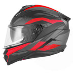CASCO INTEGRAL REVO N304-S ROJO Y NEGRO