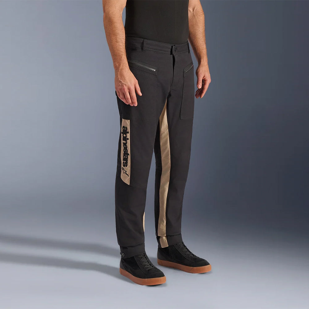 Pantalón de Moto Alpinestars Flex-AST Negro / Almendra