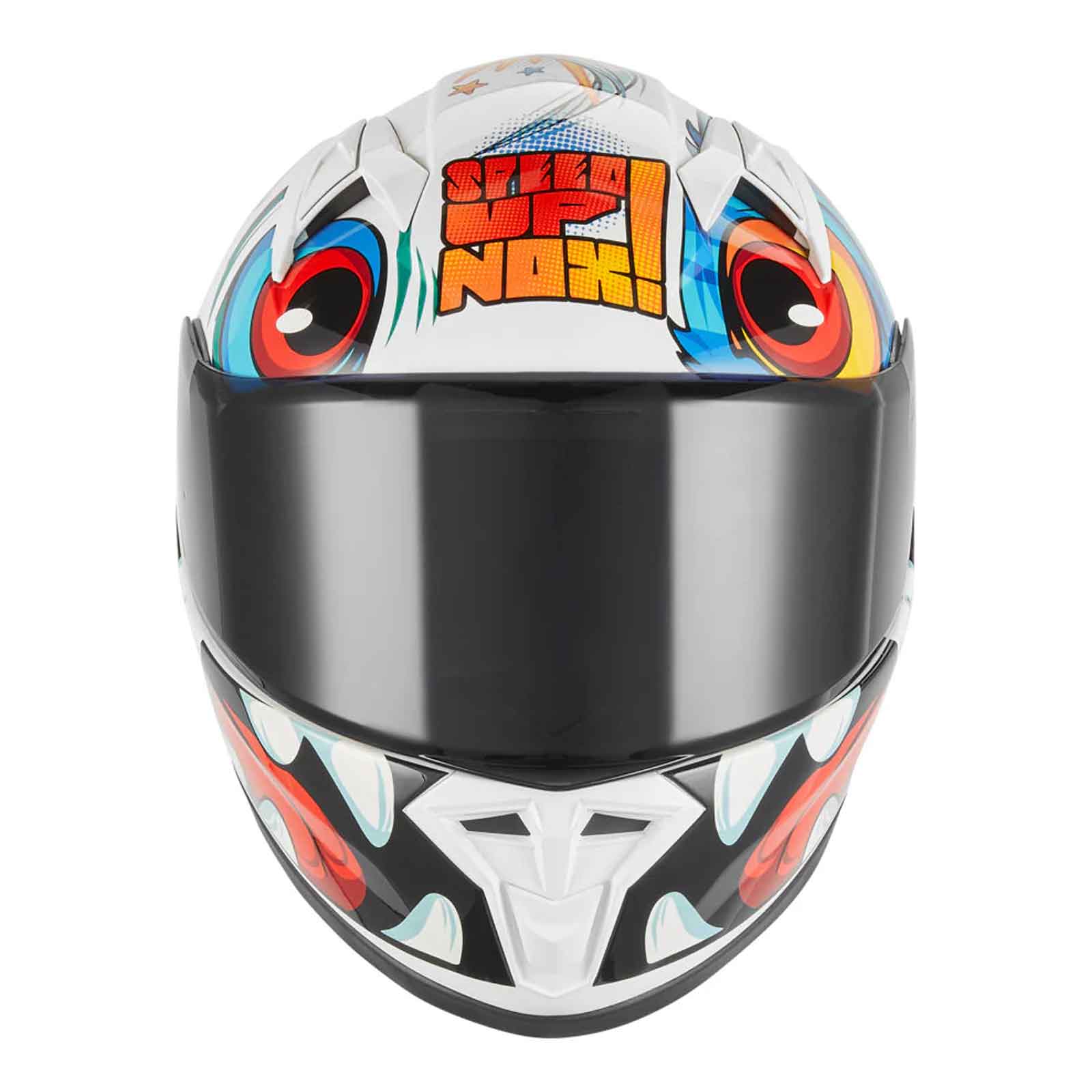 Casco integral infantil NOX N731 Scrappy blanco brillante