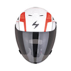 CASCO SCORPION EXO-Z1 VUE BLANCO MATE-ROJO-NEGRO