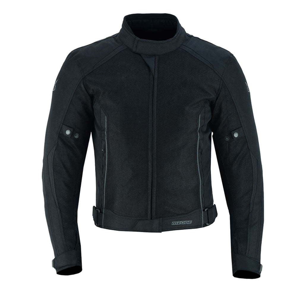 CHAQUETA DE MOTO TEXTILE MZONE ASHTON NEGRO SUMMER