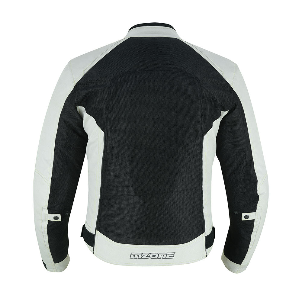 CHAQUETA DE MOTO TEXTILE MZONE ASHTON GRIS SUMMER