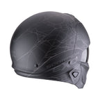 CASCO SCORPION EXO-COMBAT II SPIDERWEB NEGRO MATE-PLATA