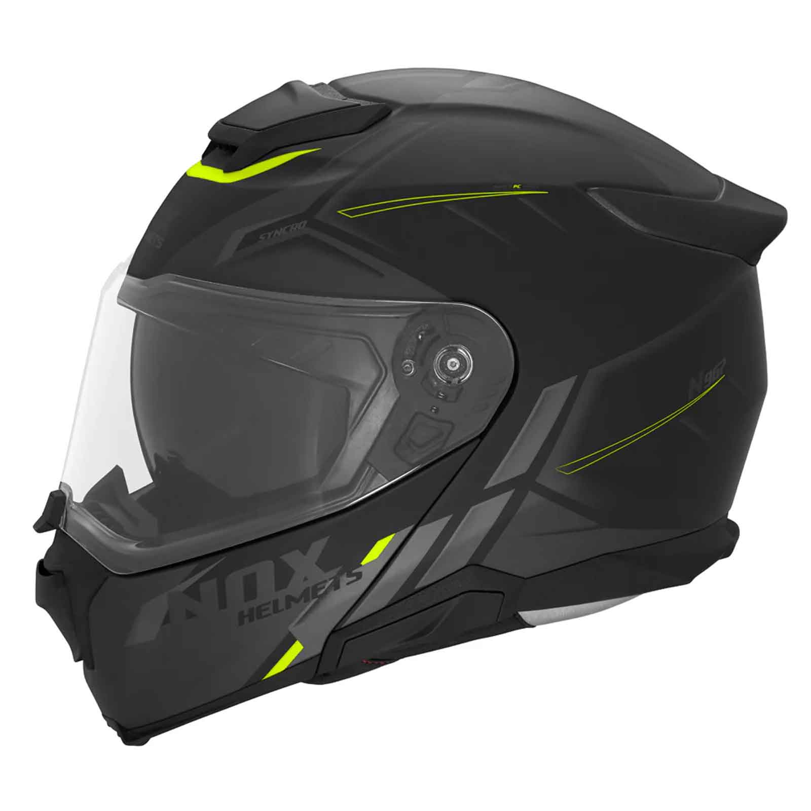 Casco Modular NOX N967 Conquer  Neg / Flou Imagen principal del producto