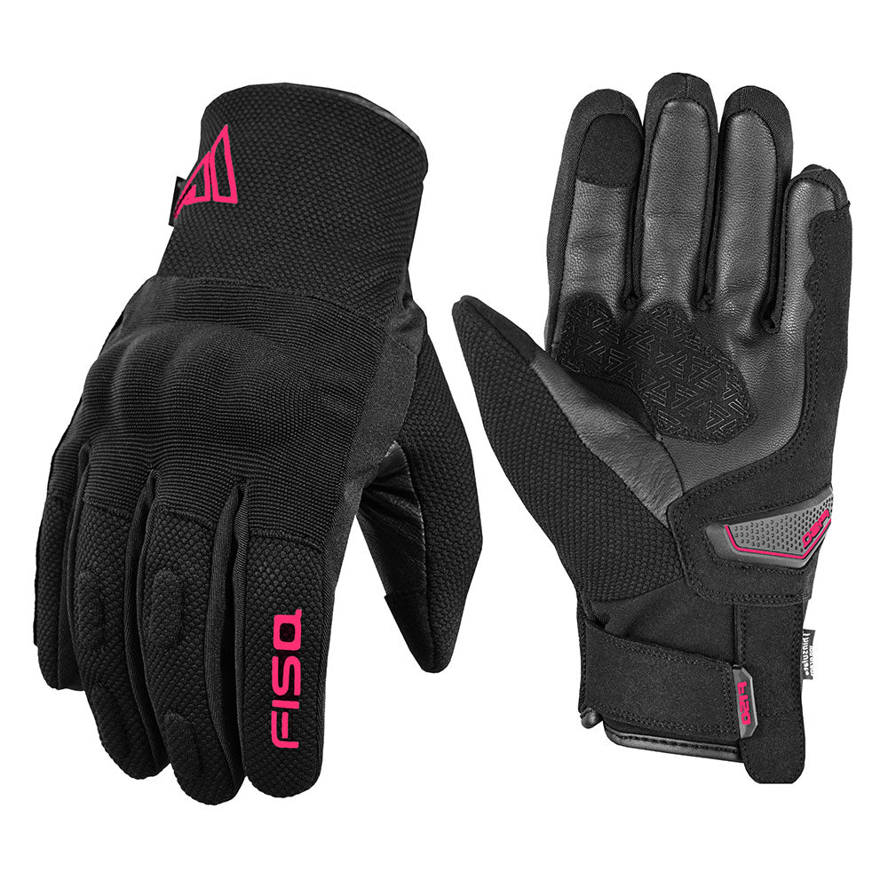 Guantes de Moto Fisa Atom Lady Invierno Rosa