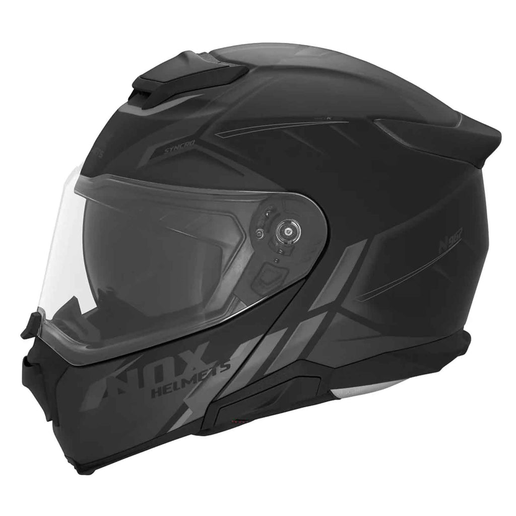 Casco Modular NOX N967 Conquer  Neg / Gris