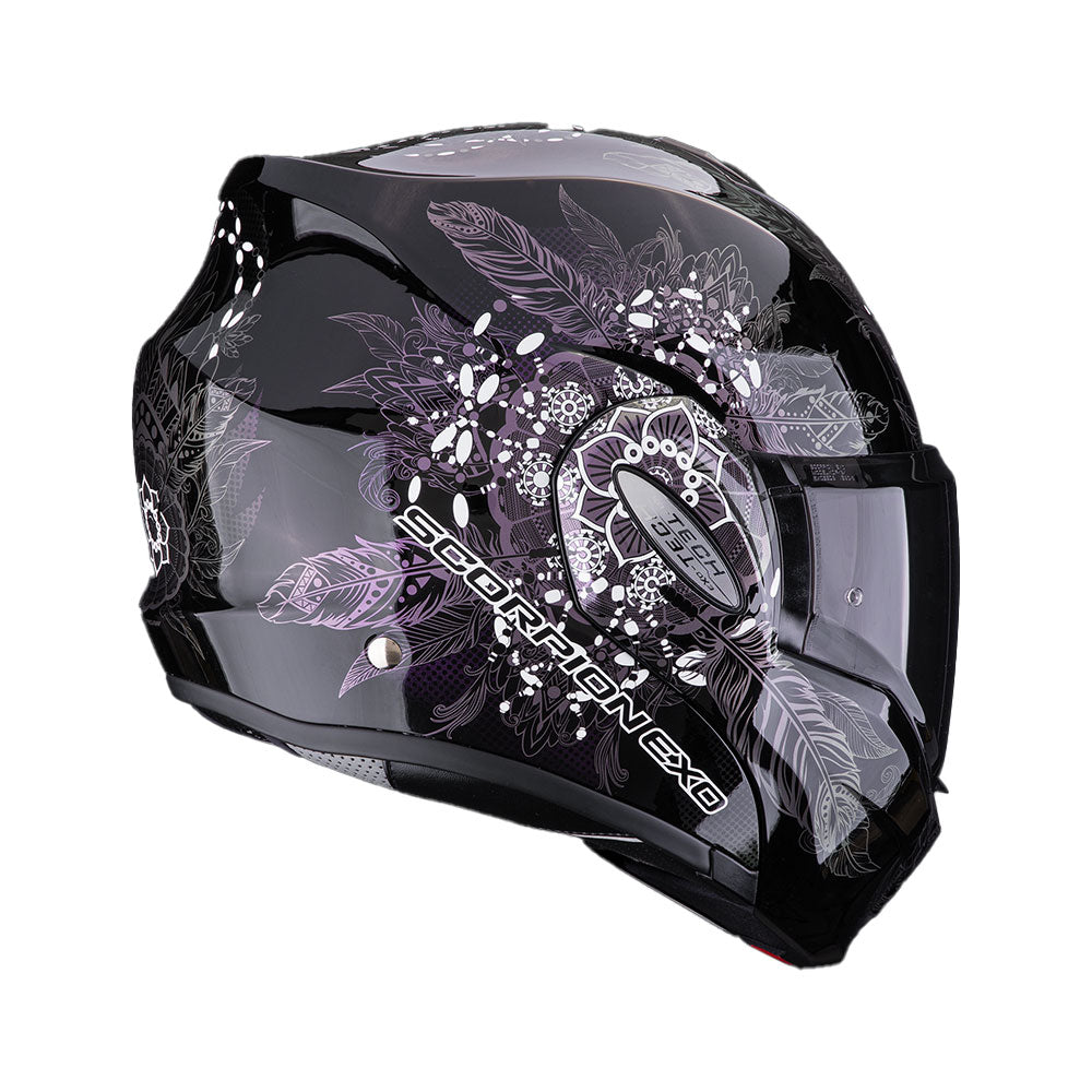 CASCO SCORPION EXO-TECH EVO DREAM CAMALEÓN NEGRO