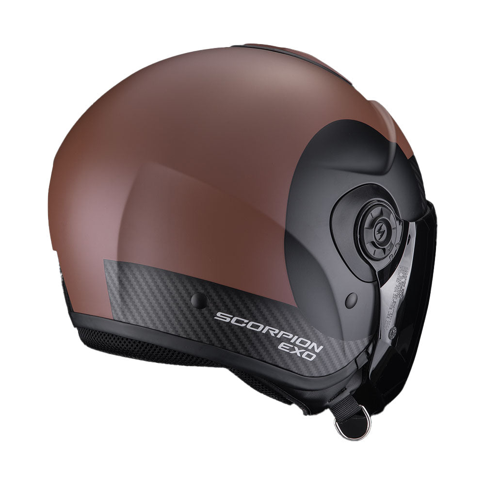 CASCO SCORPION EXO-CITY II SHEER MARRÓN MATE-NEGRO