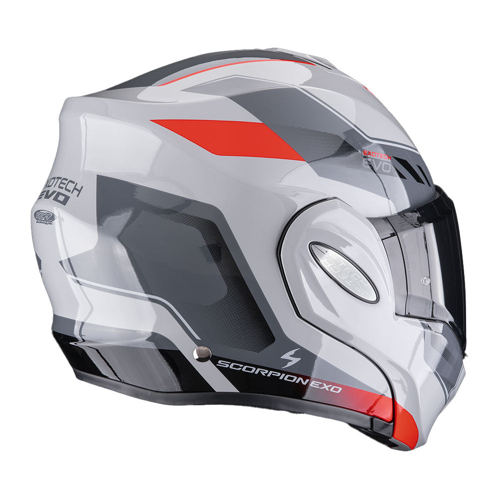 CASCO SCORPION EXO-TECH EVO SOCIUS GRIS-ROJO