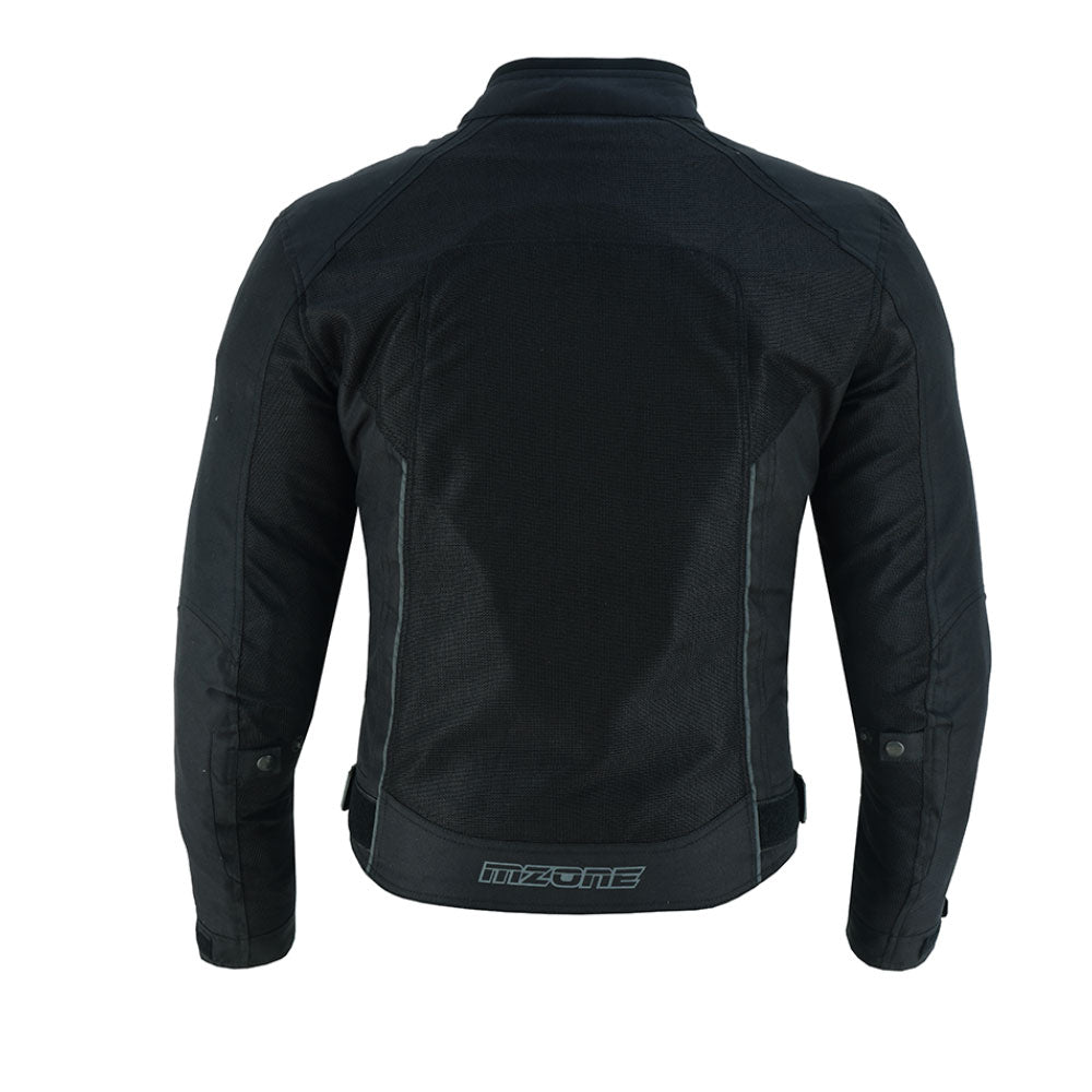 CHAQUETA DE MOTO TEXTILE MZONE ASHTON NEGRO SUMMER