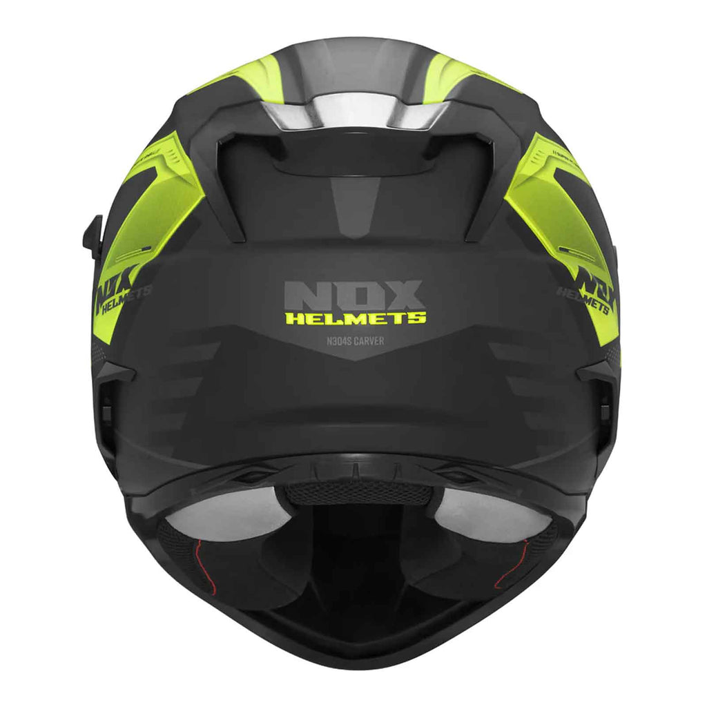 REVO N304-S CASCO INTEGRAL, NEGRO MATE Y AMARILLO