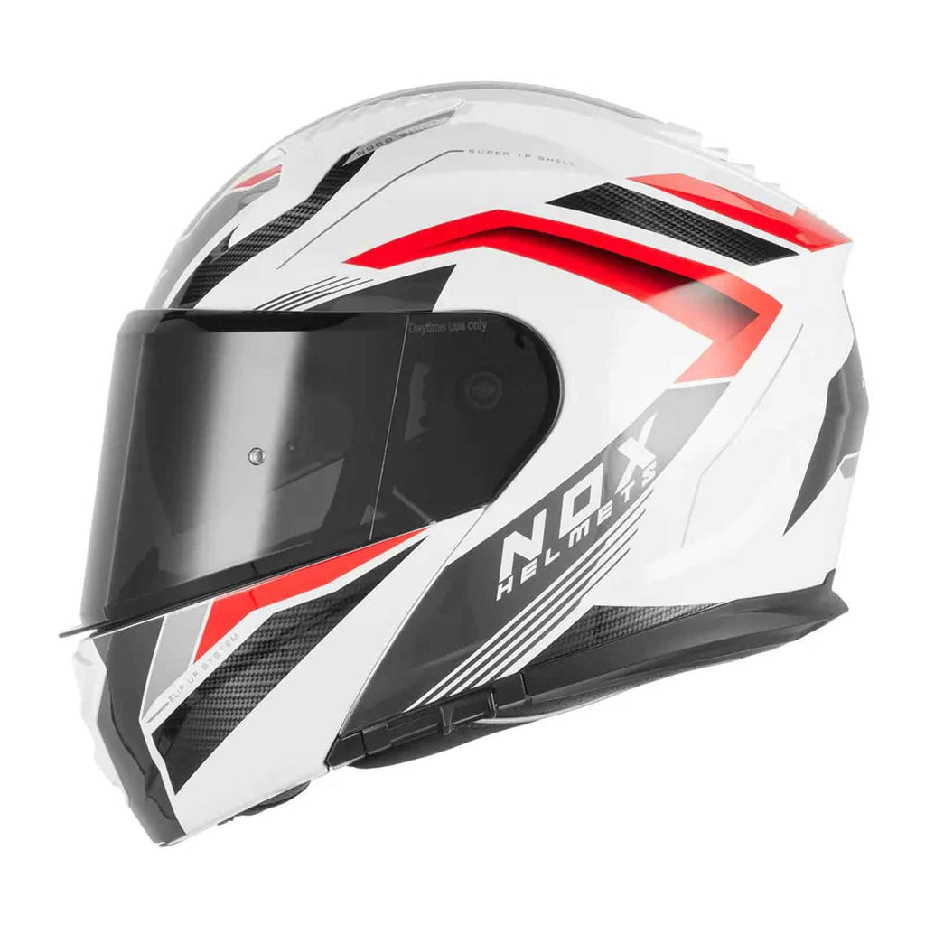 Casco Modular NOX N968 SHIFT Blanco / Rojo