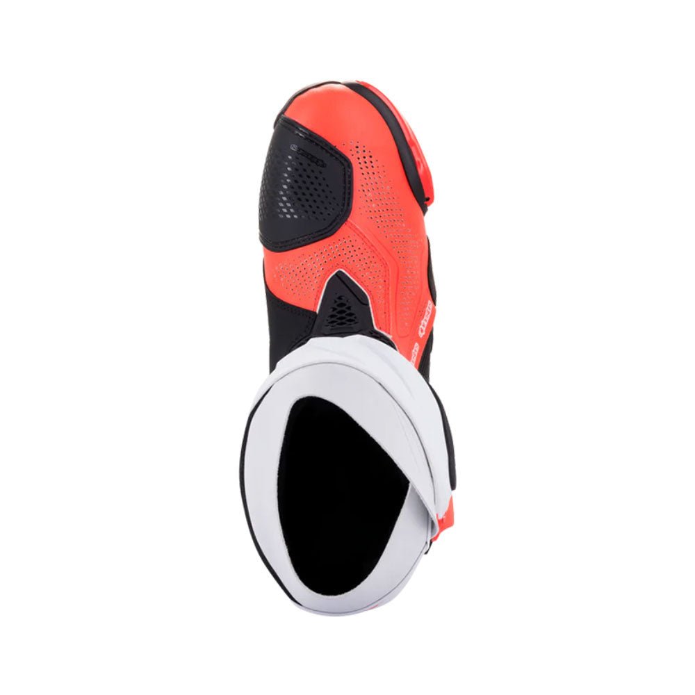 Botas Supertech R Ventiladas Negro Blanco Rojo Fluo