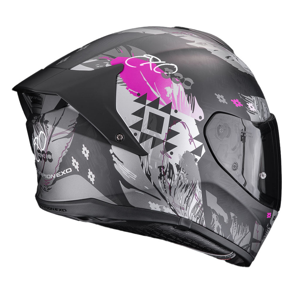 CASCO SCORPION EXO-530 AIR HADJI NEGRO / PINK