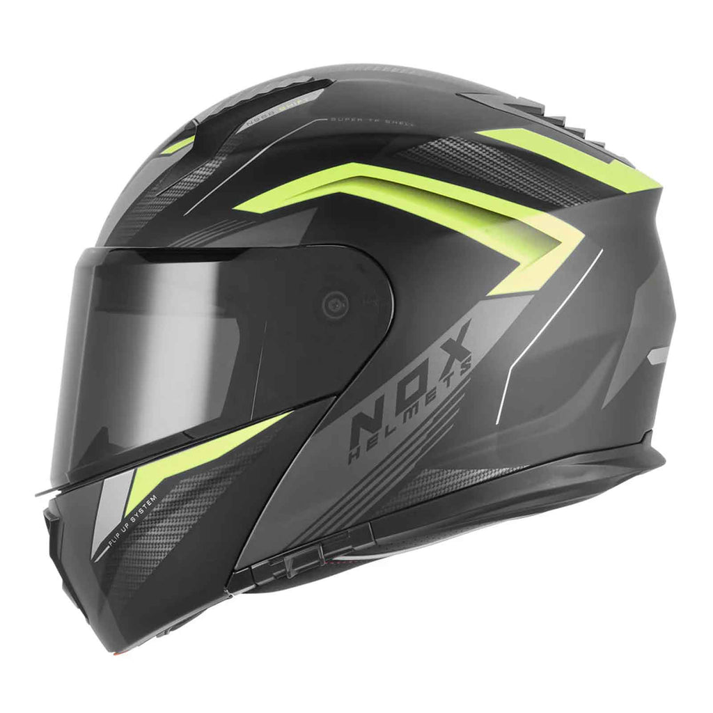 Casco Modular NOX N968 Shift  Neg / Flou