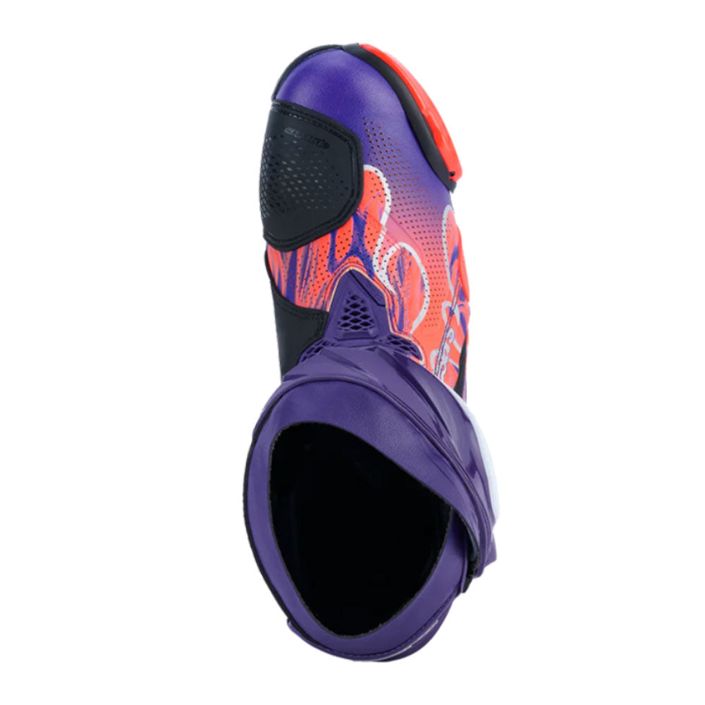 Botas Supertech R Edición Limitada Flyte Ventiladas Morado Rojo Negro.