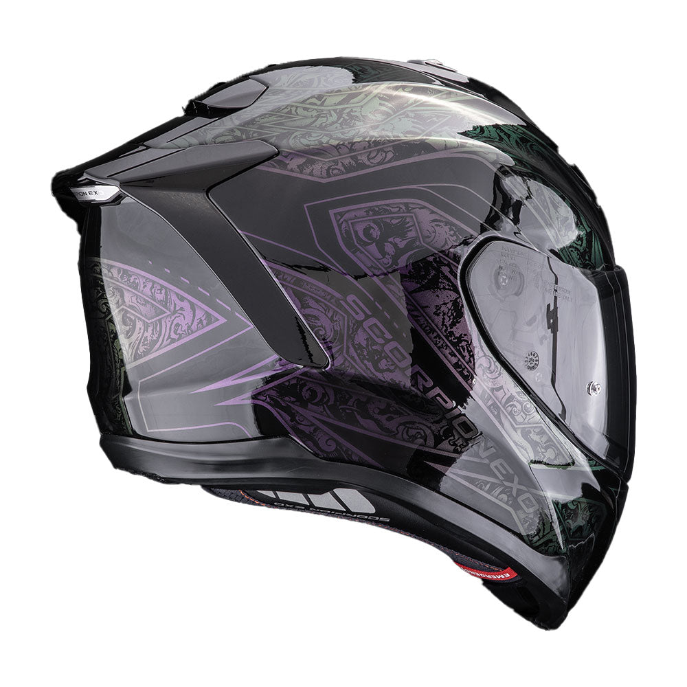 CASCO SCORPION EXO-1500 AIR FANTASY NEGRO / CHAMELEON