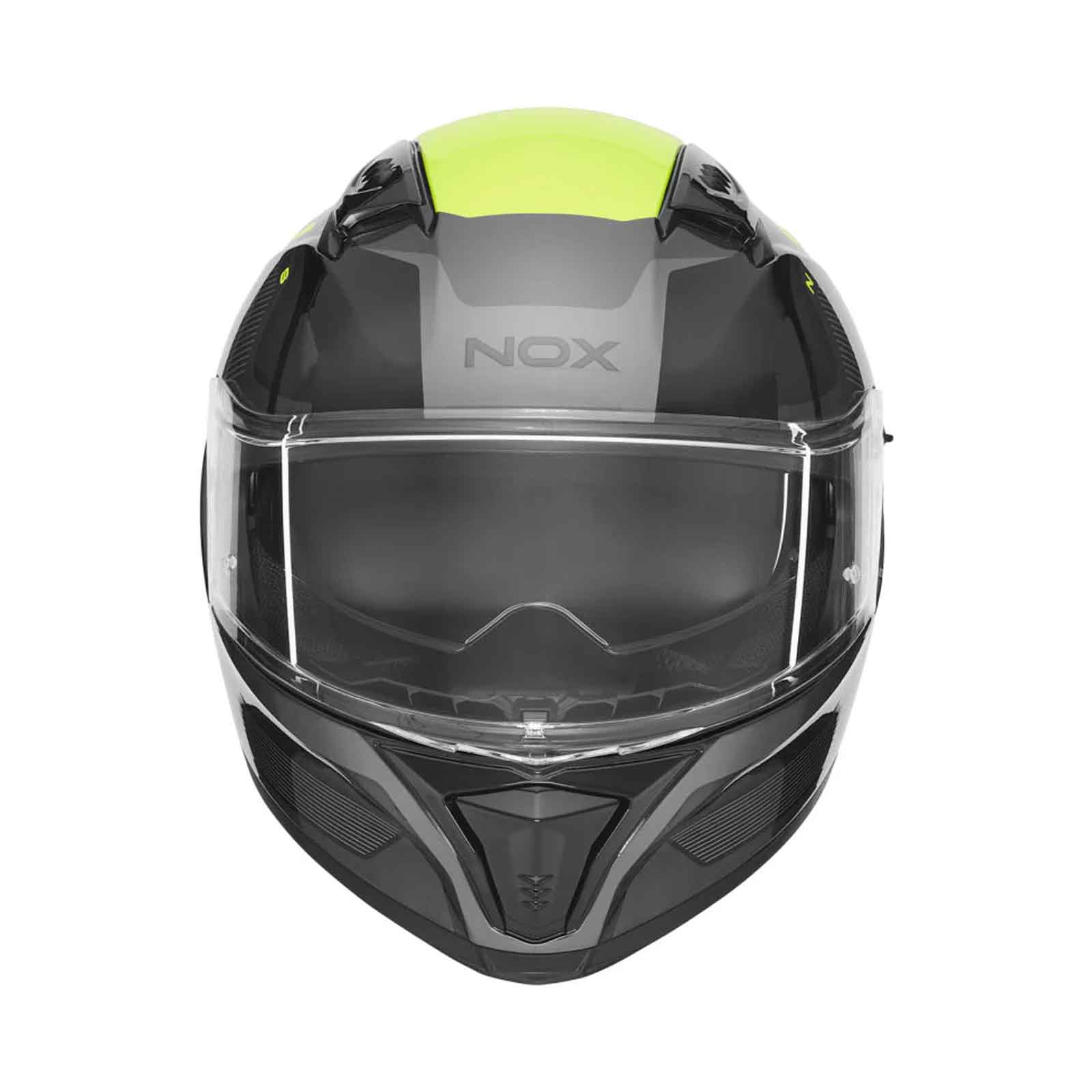 CASCO INTEGRAL NOX MENTOR N402 NEGRO AMARILLO
