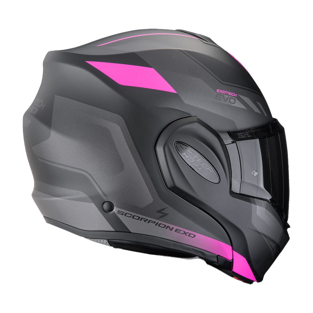 CASCO SCORPION EXO-TECH EVO SOCIUS NEGRO MATE-ROSA