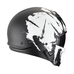 CASCO SCORPION EXO-COMBAT II MARAUDER NEGRO MATE-BLANCO