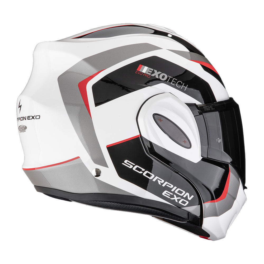 CASCO SCORPION EXO-TECH EVO PRO ACUTI GRIS-NEGRO-ROJO