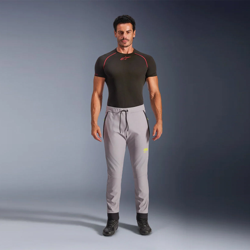 Pantalón Alpinestars Aeroshell Gris / Amarillo Fluor