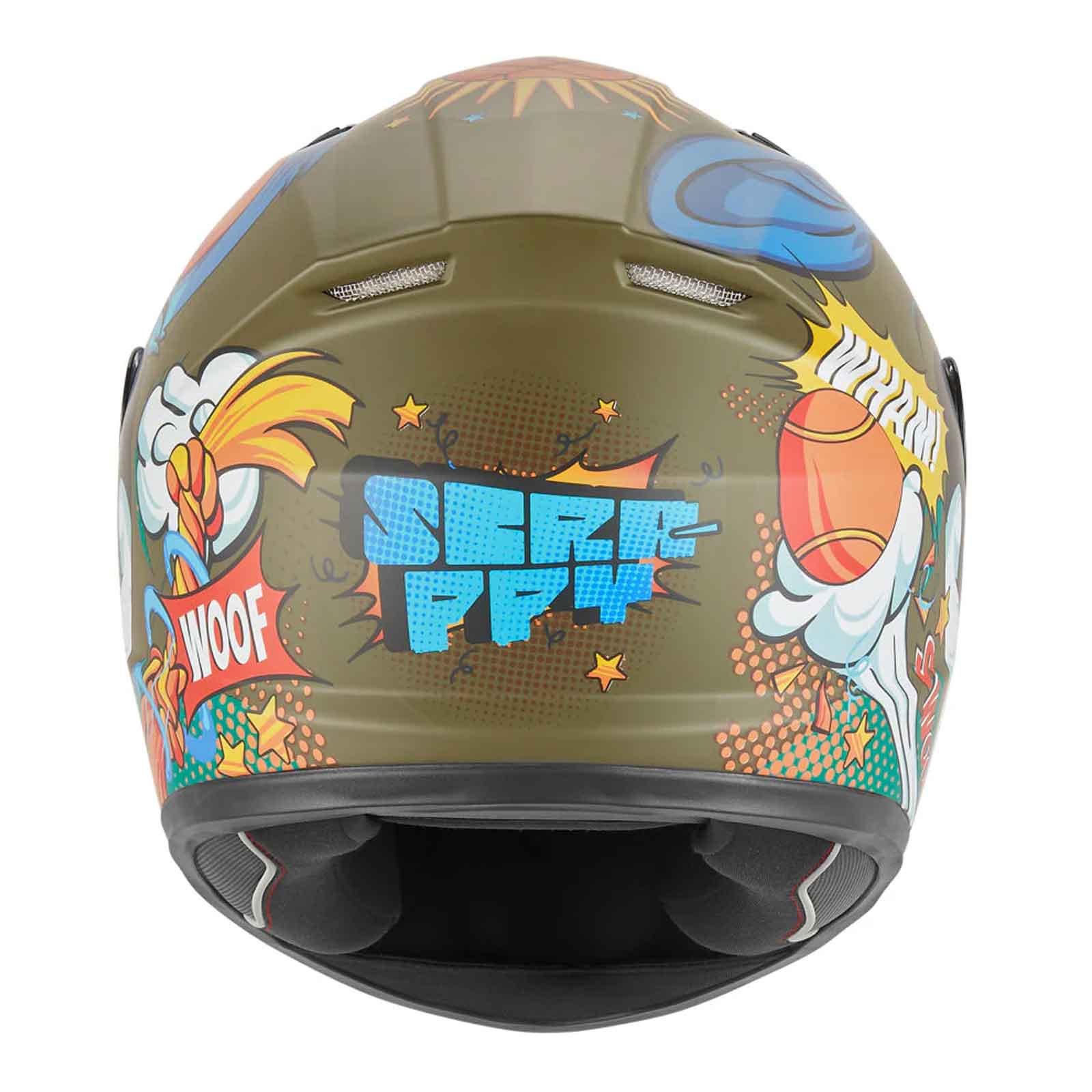 Casco integral infantil NOX N731 Scrappy, caqui mate