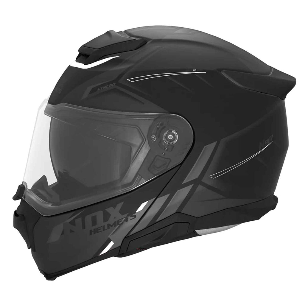 Casco Modular NOX N967 Conquer  Neg / Blanc