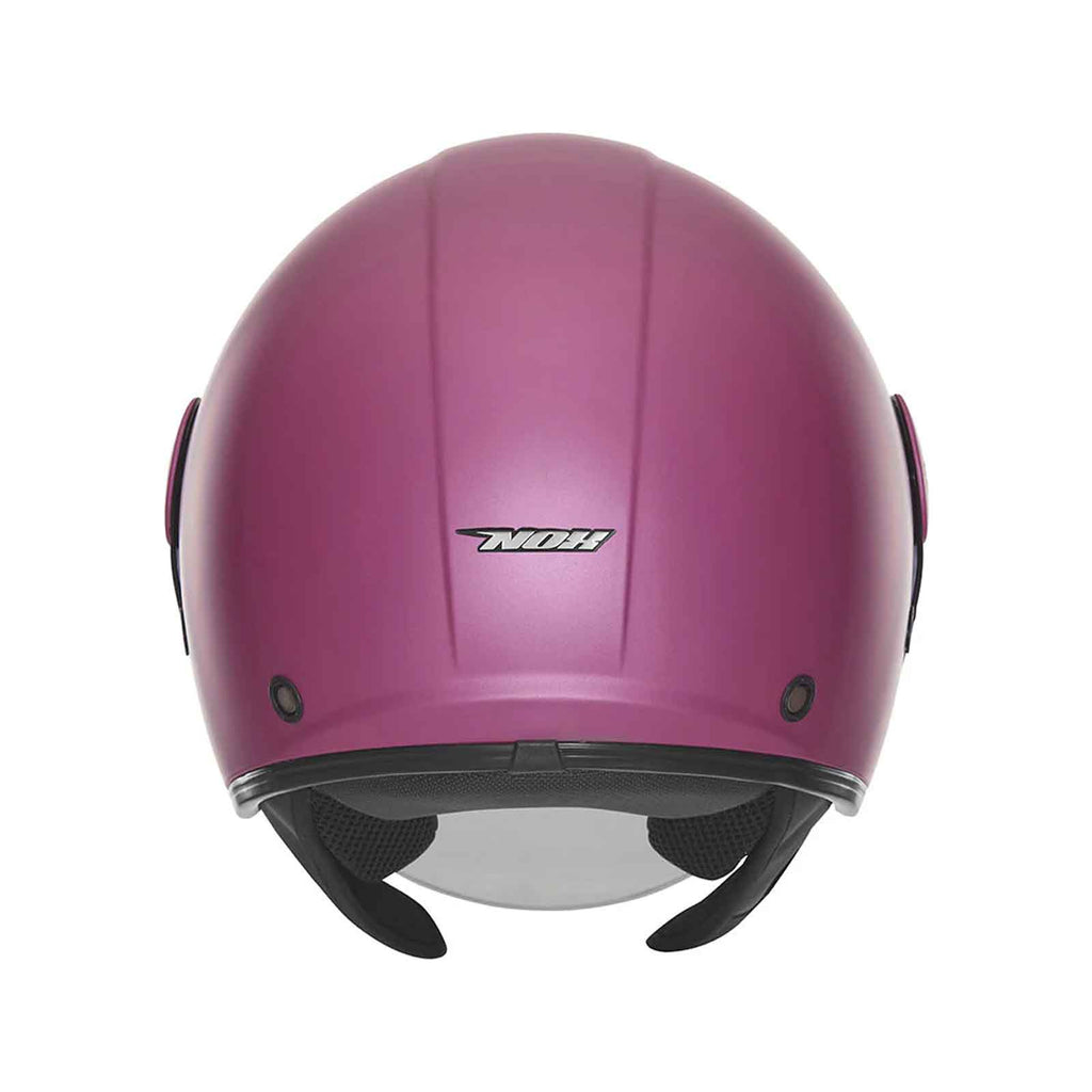 Casco jet NOX N182 fucsia