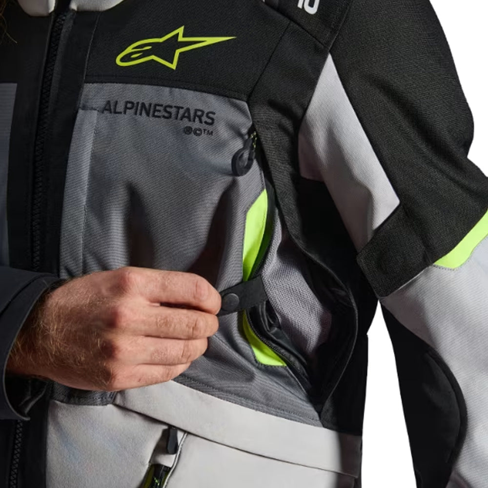 Chaqueta Textil Alpinestars Andes V4 Drystar Gris / Negro / Flou