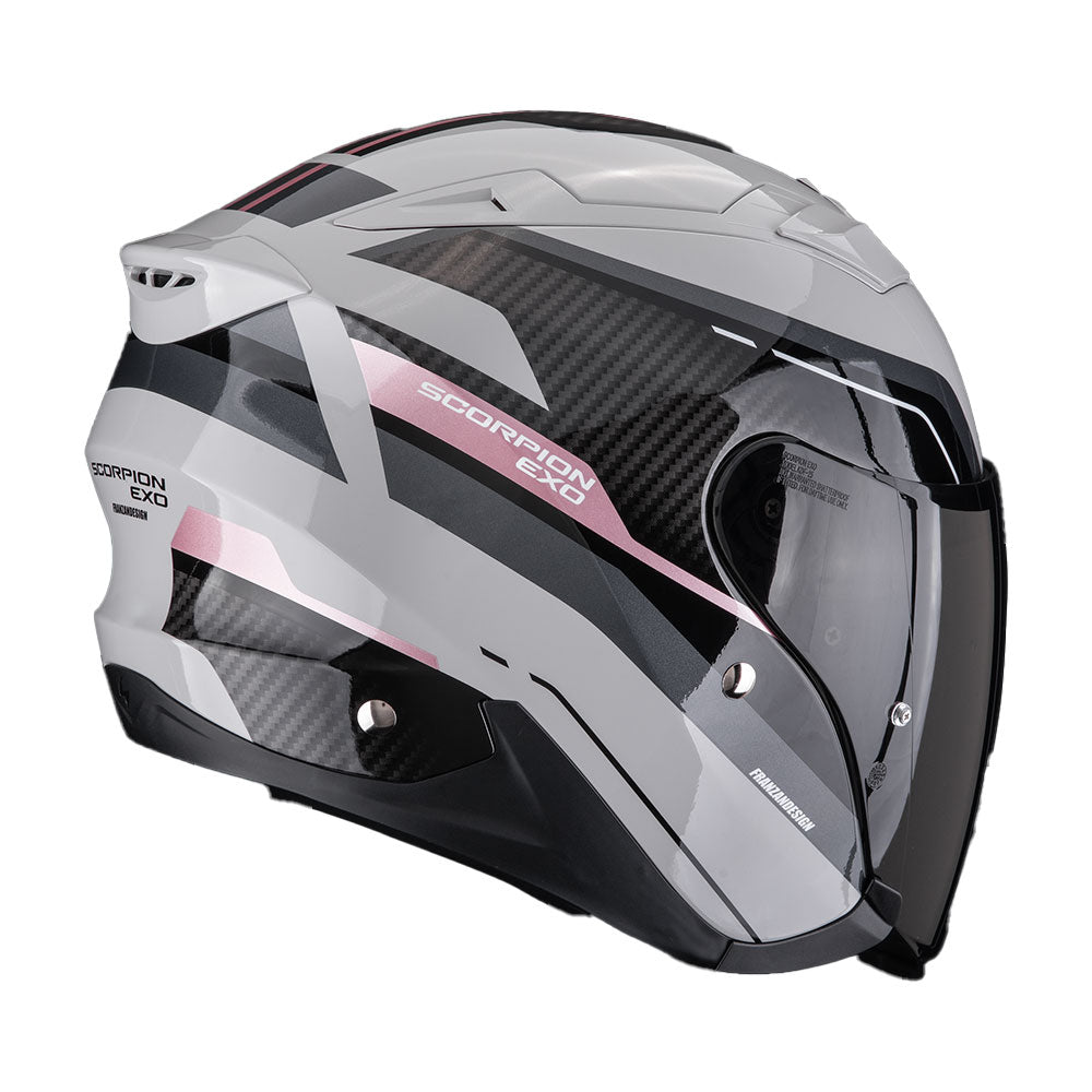 CASCO SCORPION EXO-230 HIPE GRIS-ROSA