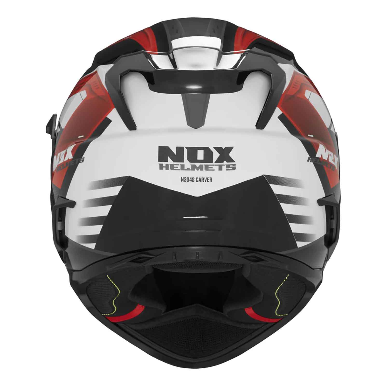 REVO N304-S Casco Integral: Negro Mate y Amarillo