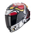 CASCO SCORPION EXO-491 PIRATE NEGRO / ROJO