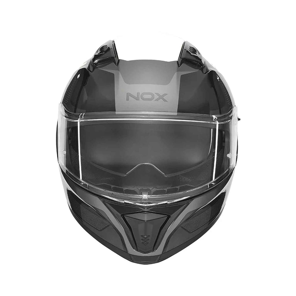 CASCO INTEGRAL NOX MENTOR N402 NEGRO BLANCO