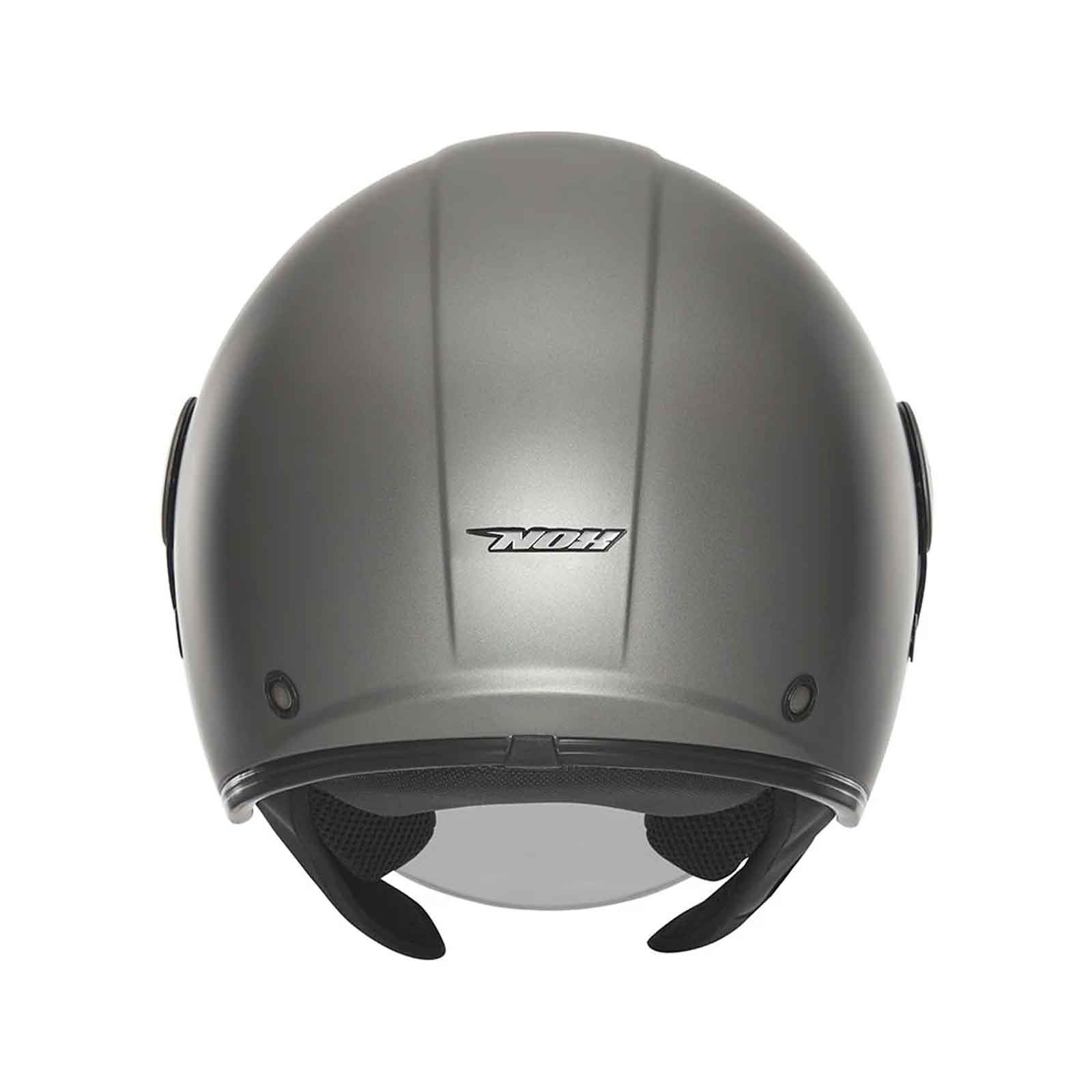 Casco jet NOX N182 titanio mate