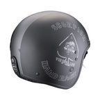 CASCO SCORPION BELFAST EVO SPADE NEGRO MATE-PLATA