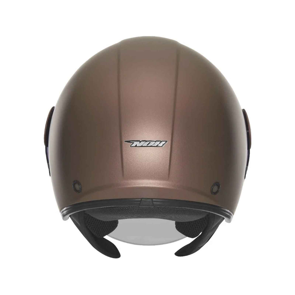 Casco jet NOX N182,  Bronce Mate