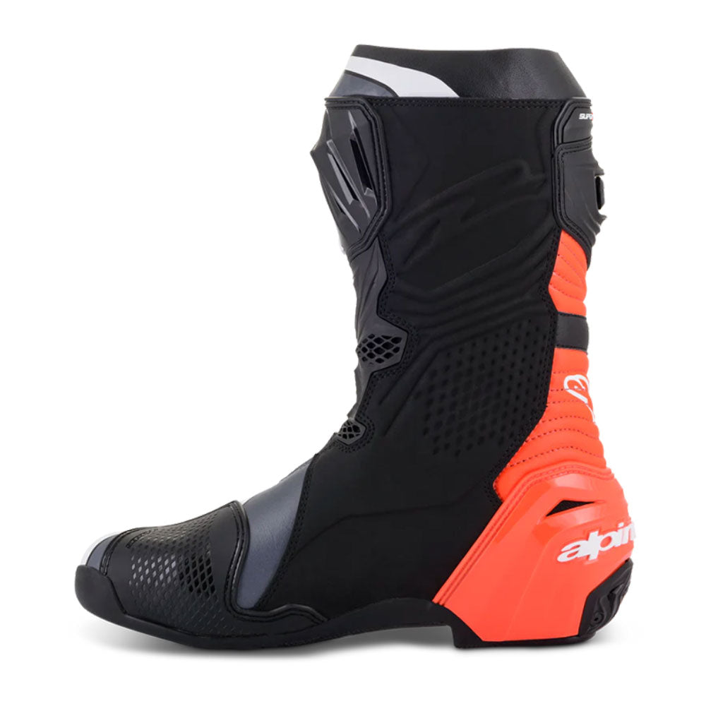 Botas Supertech R Negro Rojo Fluo Blanco Gris