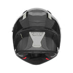 CASCO INTEGRAL NOX MENTOR N402 NEGRO PLATA